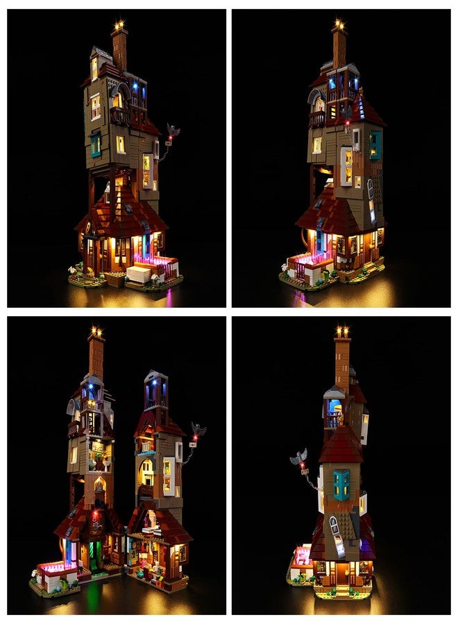 Kyglaring طقم إضاءة LED من Kyglaring متوافق مع مكعبات بناء Lego The Burrow - إصدار هواة الجمع 76437، ملحقات إضاءة مطورة لمجموعة نموذج 76437، مصابيح فقط (النموذج غير متضمن)، إصدار كلاسيكي - Image 2